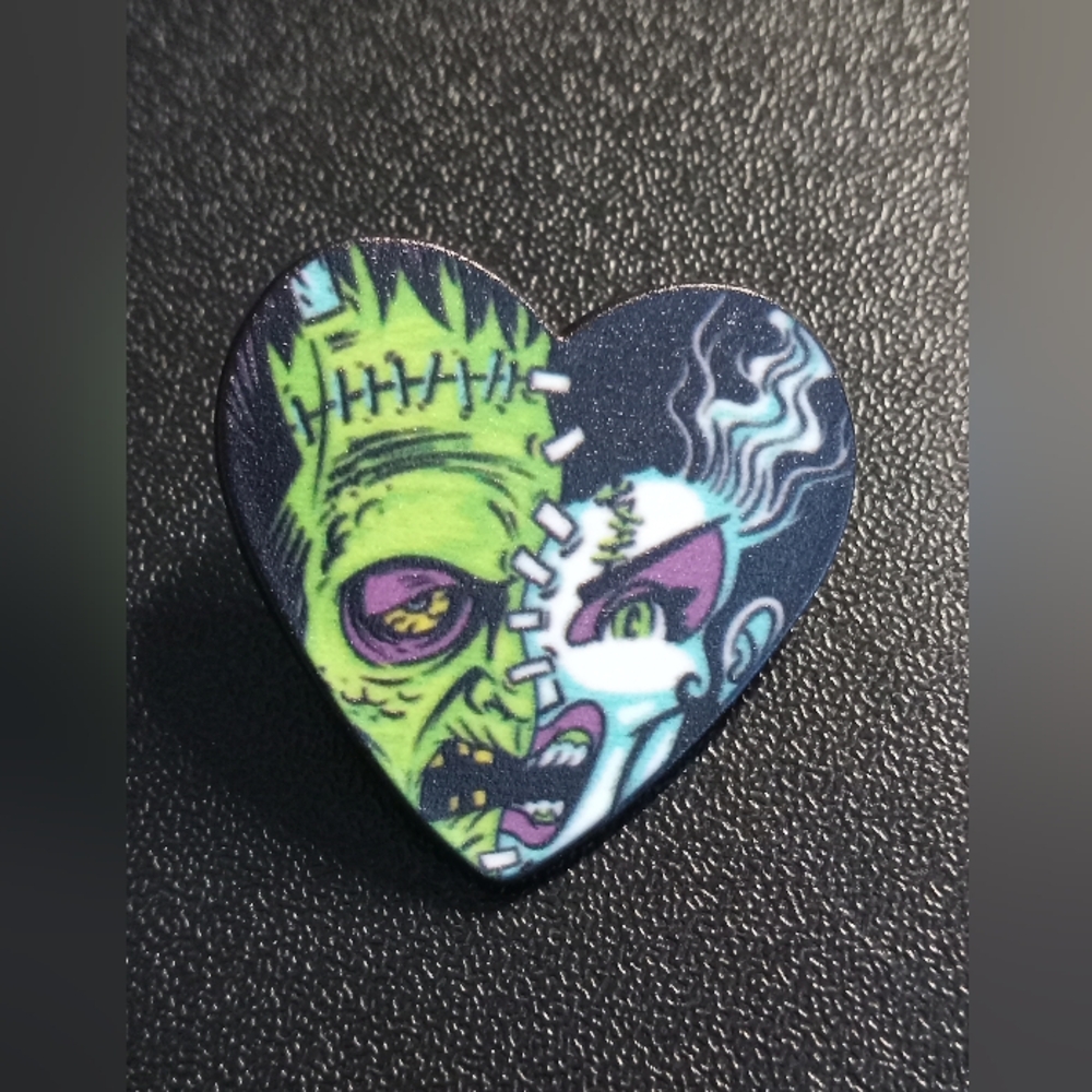 Frankenstein & Bride Brooch (NEW)